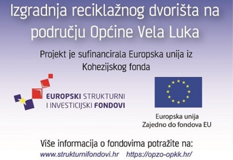 Izgradnja reciklažnog dvorišta u Veloj Luci